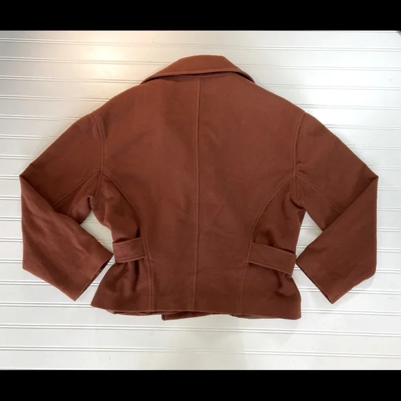 The Limited Ladies Size M/L Rust Colored Classic Short Pea Coat Preowned - Picture 3 of 7